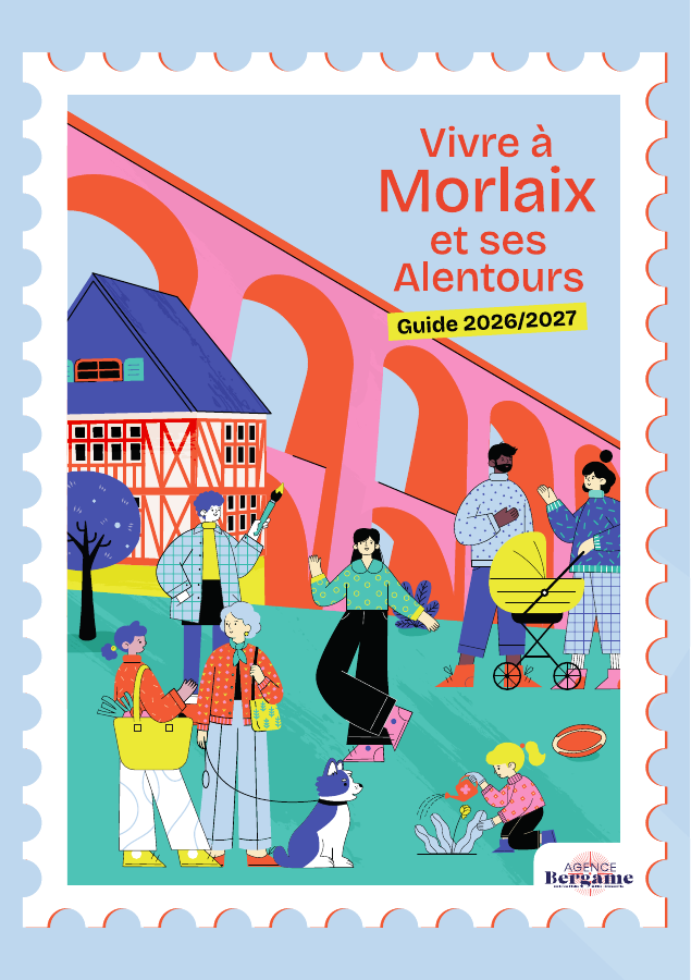 Couverture illustrée du guide de Morlaix 2026/2027